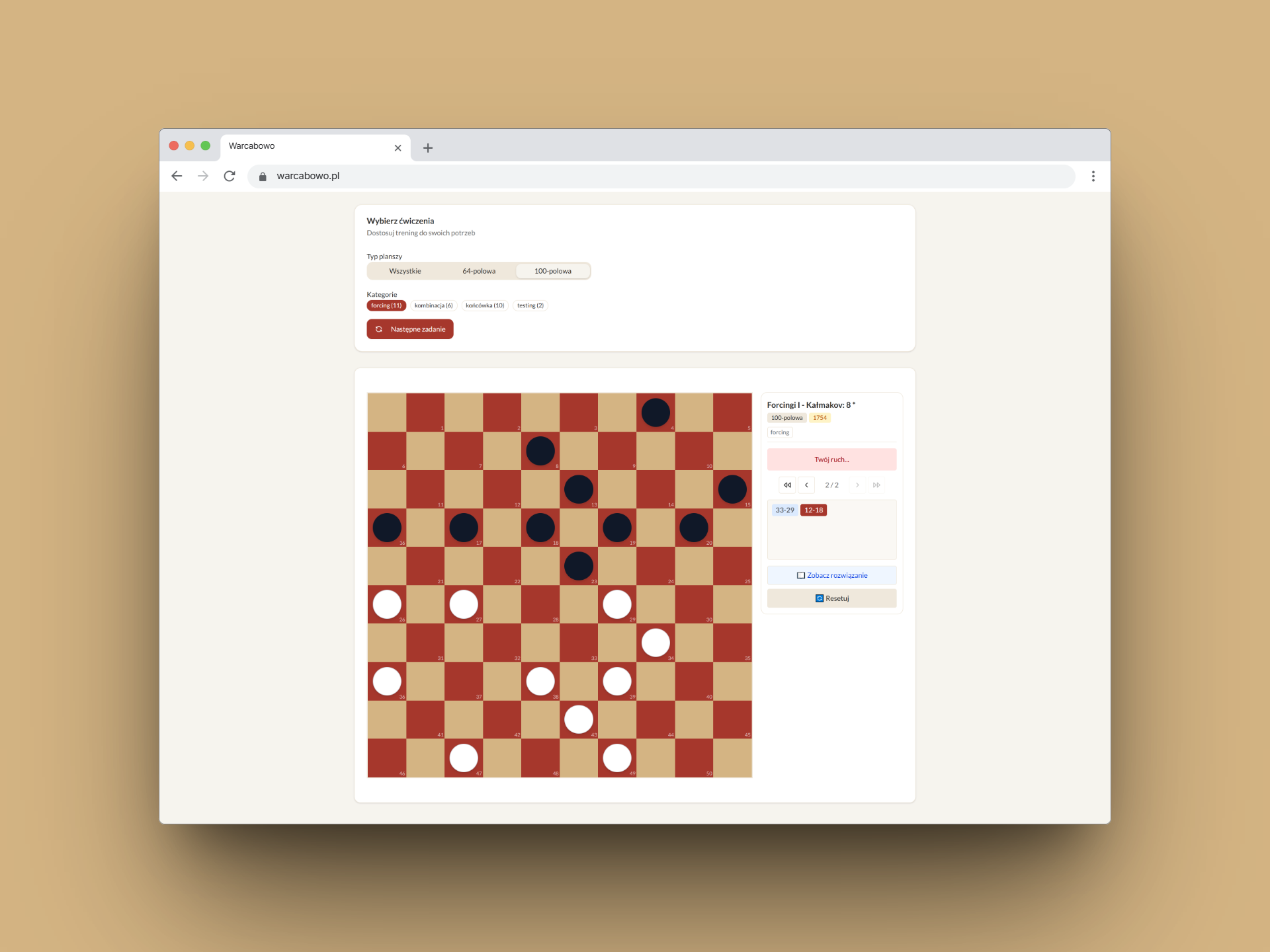 Warcabowo.pl - Screenshot 1